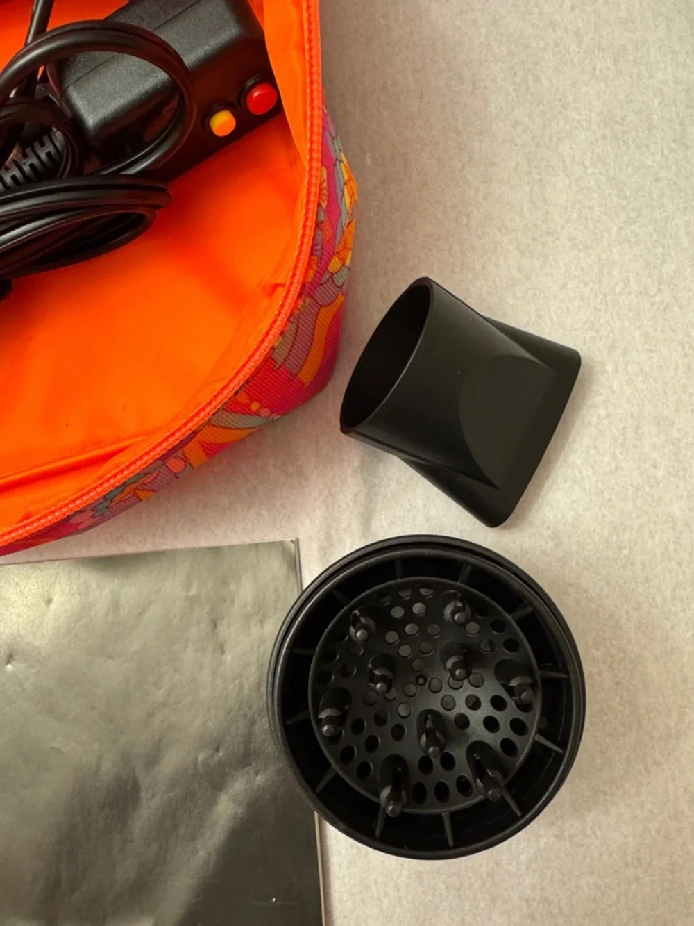 amika Pink Patterned Mini Ionic Hair Dryer - Picture 3 of 11